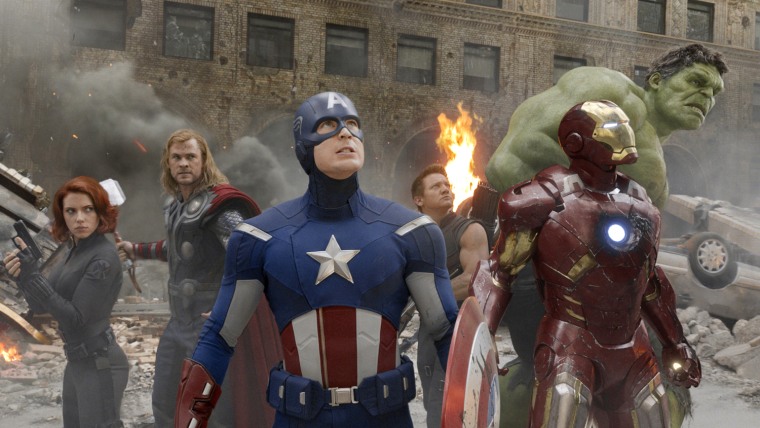 Image: Publicity photo from the film \"The Avengers\"